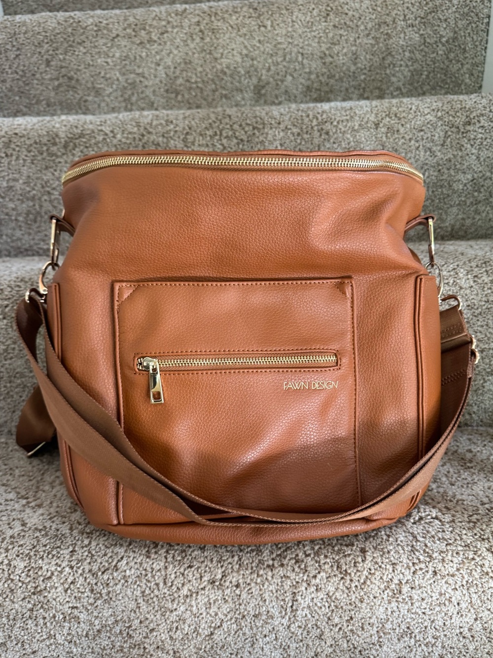 Fawn Design Vegan Leather Diaper Bag - Picture 4 of 8